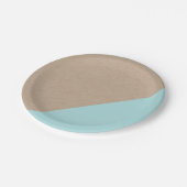 Kraft & pastel gedompeld wegwerp papier bord (Gekanteld)