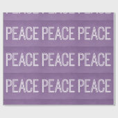 Kraft Peace Wrapping Paper, Paars Cadeaupapier (Vlak)