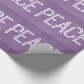 Kraft Peace Wrapping Paper, Paars Cadeaupapier (Hoek)
