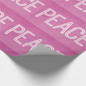 Kraft Peace Wrapping Paper, roze Cadeaupapier (Hoek)