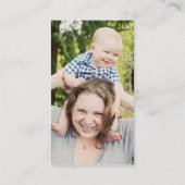 Kraft & Photo-oproepkaart Visitekaartje (Achterkant)