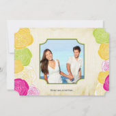 Kraft Photo Ranunculus Roos Modern Typografie Kaart (Achterkant)