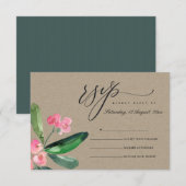 KRAFT PINK CHRIST THORN BLOOM WATERVERF RSVP (Voorkant / Achterkant)