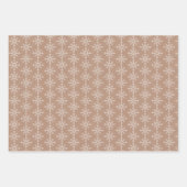 Kraft Plaid, sneeuwvlokken en sterren Inpakpapier Vel (Voorkant 2)
