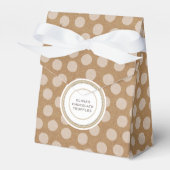 Kraft Polka Dot Bakkerij Mini Gift Bag Bedankdoosjes (Voorkant Zijde)