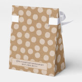 Kraft Polka Dot Bakkerij Mini Gift Bag Bedankdoosjes (Achterkant)