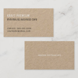 Kraft Premium minimalistische elegante professiona Visitekaartje