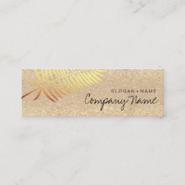 Kraft Printed Gold Leaf Glitter Mini Visitekaartje