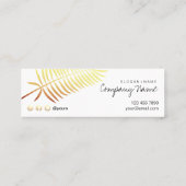 Kraft Printed Gold Leaf Glitter Mini Visitekaartje (Achterkant)