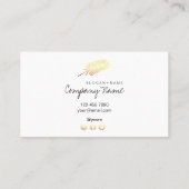 Kraft Printed Gold Leaf Soul Glitter Visitekaartje (Achterkant)