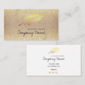 Kraft Printed Gold Leaf Soul Glitter Visitekaartje (Voorkant / Achterkant)