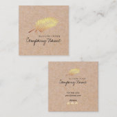 Kraft Printed Gold Leaf Soul Square Visitekaartje (Voorkant / Achterkant)