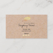 Kraft Printed Gold Leaf Soul Visitekaartje (Achterkant)