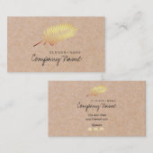 Kraft Printed Gold Leaf Soul Visitekaartje (Voorkant / Achterkant)
