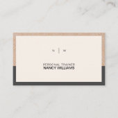 Kraft Printed Minimalist Clean Layout Modern Visitekaartje (Voorkant)