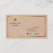  Kraft PRINTED Social Gold Visitekaartje (Achterkant)