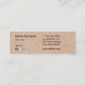 Kraft Printed Social Hi Mini Visitekaartje (Achterkant)