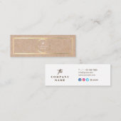  Kraft PRINTED Social Mini Visitekaartje (Voorkant / Achterkant)