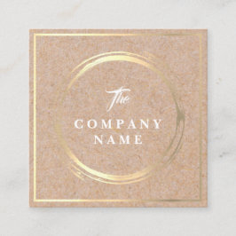  Kraft PRINTED Social Square Visitekaartje