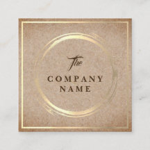  Kraft PRINTED Social Square Visitekaartje