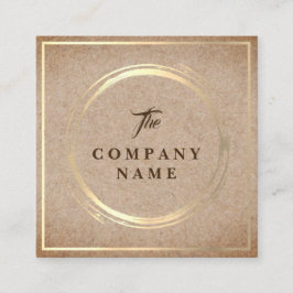  Kraft PRINTED Social Square Visitekaartje