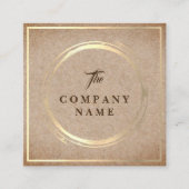  Kraft PRINTED Social Square Visitekaartje (Voorkant)