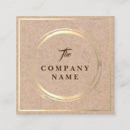  Kraft PRINTED Social Square Visitekaartje