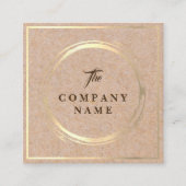  Kraft PRINTED Social Square Visitekaartje (Voorkant)