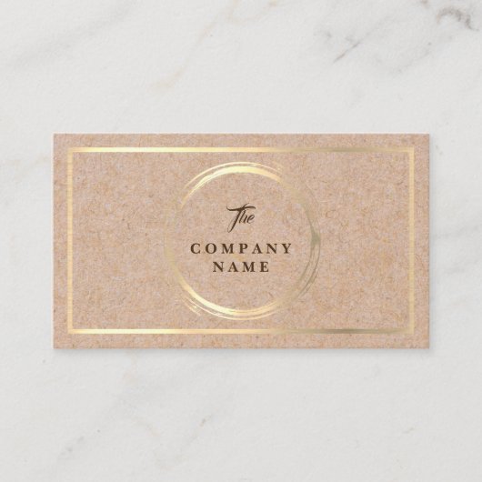  Kraft PRINTED Social Visitekaartje (Voorkant)