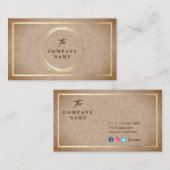  Kraft PRINTED Social Visitekaartje (Voorkant / Achterkant)