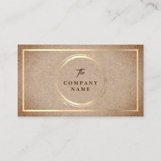  Kraft PRINTED Social Visitekaartje (Voorkant)