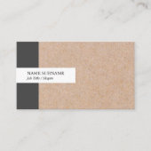 Kraft Printed Stripe Accent Social Visitekaartje (Voorkant)