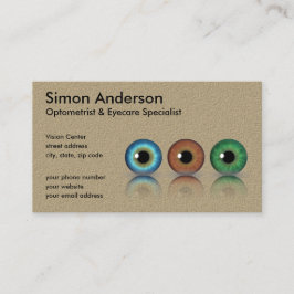 Kraft Professionele Optometrist Oogbollen Optometr Visitekaartje