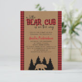 Kraft Pset Little Beer Cub Baby shower Kaart (Staand voorkant)