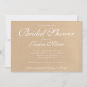 Kraft Recycled Vrijgezellenfeest papier Kaart (Voorkant)