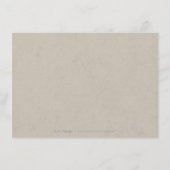 Kraft red Lace rustic country bruiloft receptie Informatiekaartje (Achterkant)