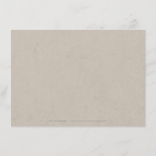 Kraft red Lace rustic country bruiloft receptie Informatiekaartje (Achterkant)