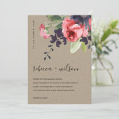 KRAFT RED ROSES PEONY EUCALYPTUS FLORAL WEDDING (Staand voorkant)