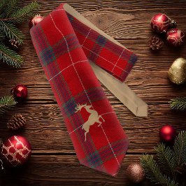 Kraft Reindeer Tartan Red ID589 Stropdas
