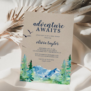 Kraft Rocky Mountain Adventure wacht op Baby showe Kaart