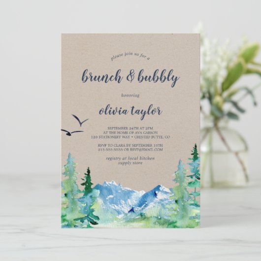 Kraft Rocky Mountain Brunch en Bubble Kaart (Staand voorkant)