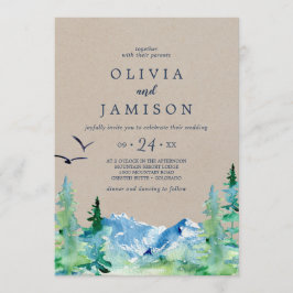 Kraft Rocky Mountain Casual Destination Wedding Kaart
