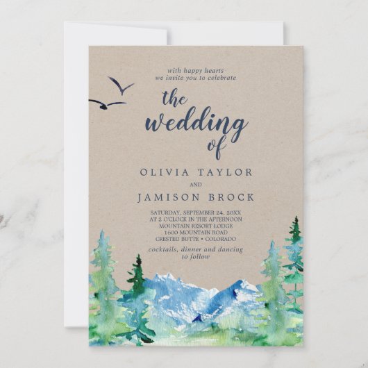 Kraft Rocky Mountain is het huwelijk van Kaart (Voorkant)