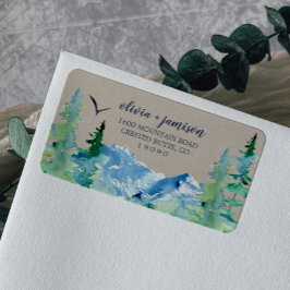 Kraft Rocky Mountain-label Etiket