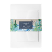 Kraft Rocky Mountain Wedding Belly Band Uitnodigingen Wikkel (Voorkant Voorbeeld)