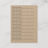 Kraft Roos Soap Fragrance Ingredients Visitekaartje (Achterkant)