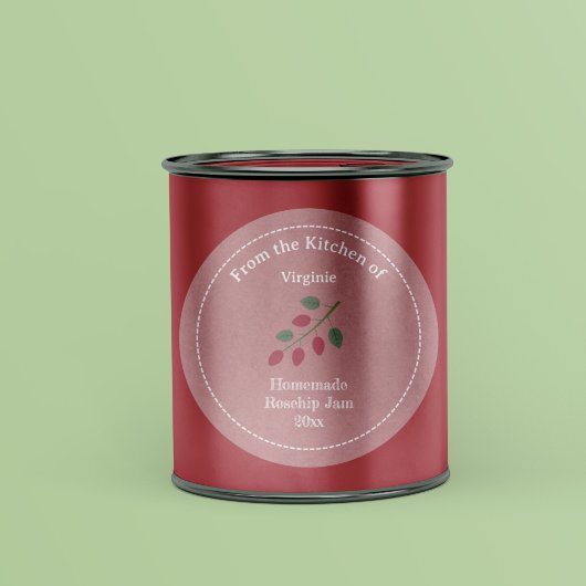Kraft & Rosehip Jam Label Sticker