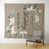 KRAFT ROZE GOUDE BLOEMEN AQUELEURVERF TROUW WELKOM WANDKLEED (In Situ (horizontaal))