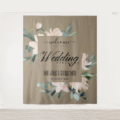 KRAFT ROZE GOUDE BLOEMEN WATERVERF TROUW WELKOM WANDKLEED (Voorkant)