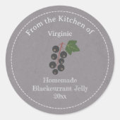Kraft & Rustic Blackcurrant Jelly Label Sticker (Voorkant)